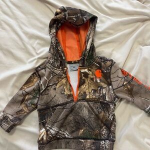 Carhartt Kids Camouflage Hoodie with Orange Accents